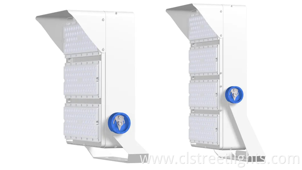 600W 1200W High Power Narrow Beam Angle Floodlight Waterproof IP65 Dimmable Power Adjustable Motion Sensor LED High Mast Light Stadium Light LED Flood Light